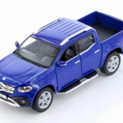 2017 Mercedes-Benz X-Class Double Cab Pickup Truck, Blue - Kinsmart 5410D - 1/42 Scale Diecast Car