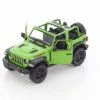 2018 Jeep Wrangler Rubicon Open Top, Green - Kinsmart 5412DA/GN - 1/34 Scale Diecast Model Toy Car