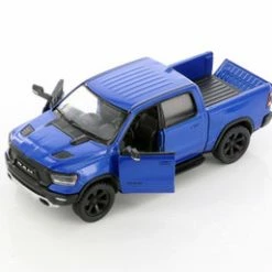 2019 Dodge Ram Pick Up Truck, Blue - Kinsmart 5413D - 1/46 Scale Diecast Model Toy Car