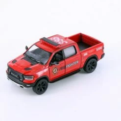2019 Dodge Ram 1500 Firefighter Pick-Up Truck, Red - Kinsmart 5413DPR - 1/46 Scale Diecast Car