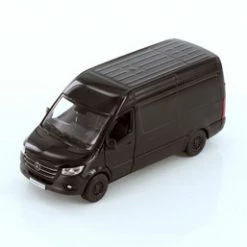 2019 Mercedes-Benz Spinter Van, Black - Kinsmart 5426D - 1/48 Scale Diecast Model Toy Car