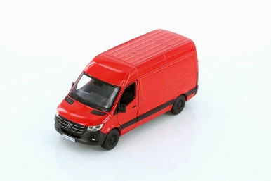 2019 Mercedes-Benz Spinter Van, Red - Kinsmart 5426D - 1/48 Scale Diecast Model Toy Car