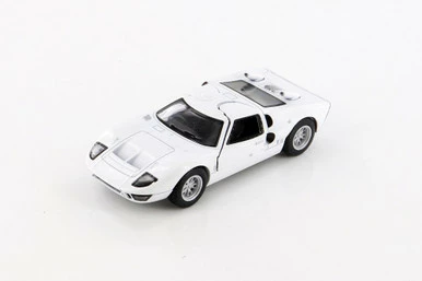 1966 Ford GT40 MKII, White - Kinsmart 5427D - 1/38 Scale Diecast Model Toy Car