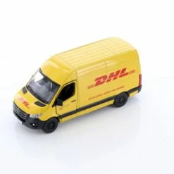 Mercedes-Benz Sprinter DHL Delivery Van, Yellow - Kinsmart 5429D - 1/48 Scale Diecast Model Toy Car