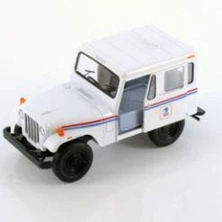 1971 Jeep DJ-5B USPS, White - Kinsmart 5435D - 1/26 Scale Diecast Model Toy Car