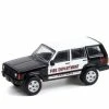 2000 Jeep Cherokee, Black And White - Greenlight 67020D/48 - 1/64 Scale Diecast Model Toy Car