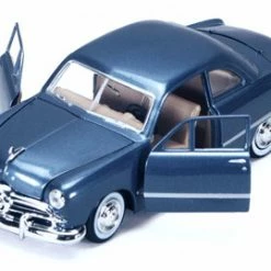 Motor Max 1949 Ford Coupe, Metallic Blue - 73213 - 1/24 Scale Diecast Model Car (Brand New, But NOT IN BOX)