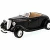 Motor Max 1934 Ford Coupe Convertible, Black - Motormax 73218 - 1/24 Scale Diecast Model Car