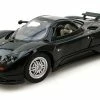 Motor Max Pagani Zonda C12, Black - Motormax 73272 -1/24 Scale Diecast Model Toy Car