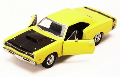 Motor Max 1969 Dodge Coronet Super BeeWith Hood - Premium American 73315 - 1/24 Scale Diecast Model Car