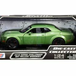 Motor Max 2018 Dodge Challenger SRT Hellcat Widebody, Green - 79350GRN - 1/24 Scale Diecast Model Toy Car