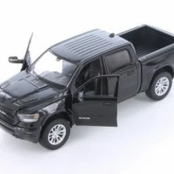 2019 Dodge Ram 1500 Crew Cab Laramie Pickup Truck, Black - Showcasts 79357BK - 1/24 Diecast Car