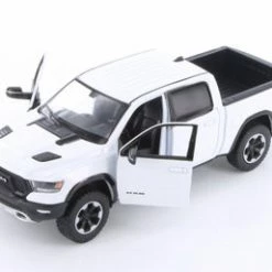 2019 Dodge Ram 1500 Crew Cab Rebel Pickup Truck, White - Showcasts 79358W - 1/24 Scale Diecast Car