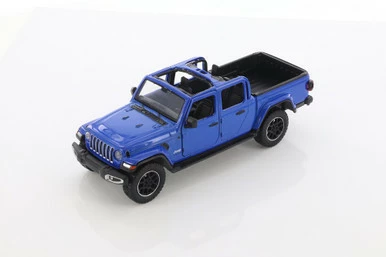 2021 Jeep Gladiator Overland (Open Top), Blue - Motor Max 79365/2D - 1/27 Scale Diecast Car