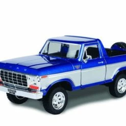 1978 Ford Bronco Ranger XLT W/ Spare Tire, Blue - Motor Max 79372 - 1/24 Scale Diecast Car
