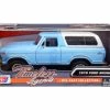 1978 Ford Bronco Custom, Light Blue - Motor Max 79373WBU - 1/24 Scale Diecast Model Toy Car
