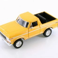 1978 Ford Bronco Custom, Yellow - Motor Max 79374WYL - 1/24 Scale Diecast Model Toy Car