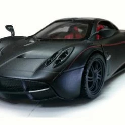 Motor Max Pagani Huayra W/ Upward-opening Doors, Matte Black - 79502 - 1/24 Scale Diecast Model Toy Car