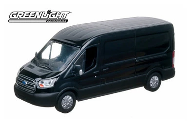 ModelToyCars 2015 Ford Transit (V363) Cargo Van, Tuxedo Black Metallic - Greenlight 86040 - 1/43 Diecast Car