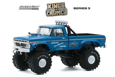 Greenlight 1974 Ford F-250 Monster Truck, Midwest& Performance Center-88031 - 1/43 Scale Diecast Model Toy Car