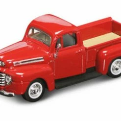 Lucky Road Signature 1948 Ford F-1 Pickup Truck, Red - Yatming 94212 - 1/43 Scale Diecast Model Toy Car