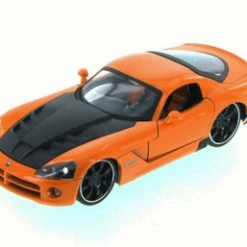 Jada Toys 2008 Dodge Viper SRT10, Orange - JADA 96805XN - 1/24 Scale Diecast Model Toy Car