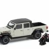 2020 Jeep Gladiator Rubicon & 2020 Indian Scout Motorcycle Greenlight 97120 1/64 Scale Diecast Car