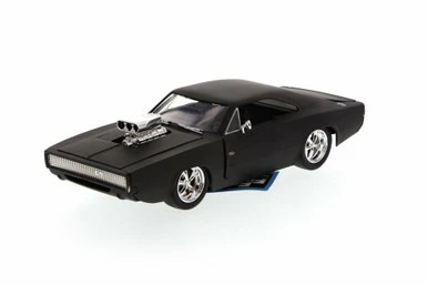 Jada Toys Dom's 1970 Dodge Charger R/T, Matte - Toys Fast & Furious 97174 - 1/24 Scale Diecast Model Toy Car