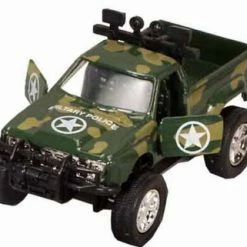 Showcasts Military Police Topless Jeep GP, Green Camo - 9761MD - 5" Diecast Model Toy Car