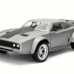 Jada Toys Dom's Ice Charger F8 Fate Of Furious, Gun Metal - Jada 98291 - 1/24 Scale Diecast Model Toy Car