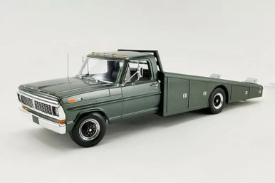 1970 Ford F-350 Ramp Truck, Highland Green - Acme A1801411 - 1/18 Scale Diecast Model Toy Car