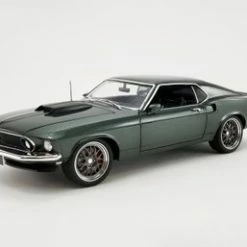 1969 Ford Mustang GT Bullet Street Fighter, Dark Green - Acme A1801847 - 1/18 Scale Diecast Car