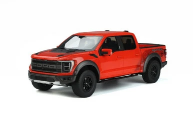 2022 Ford F150 Raptor Pickup Truck, Code Orange - GT Spirit GT377 - 1/18 Scale Resin Model Toy Car