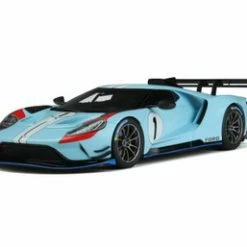2021 Ford GT MK II #1 Heritage Edition, Blue And Orange - GT Spirit GT867 - 1/18 Scale Resin Car