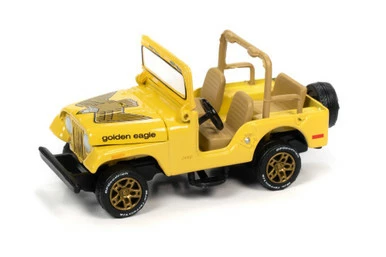 Jeep CJ-5 , Sunshine Yellow - Johnny Lightning JLSP150/24B - 1/64 Scale Diecast Model Toy Car