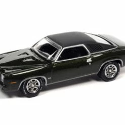 1973 Pontiac Grand AM, Golden Olive Green Metallic - Johnny Lightning JLSP163/24B, 1/64 Diecast Car