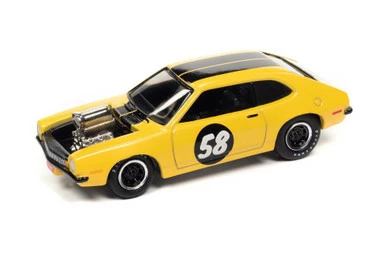 1971 Ford Pinto, Fluorescent Orange - Johnny Lightning JLSP183 - 1/64 Scale Diecast Car