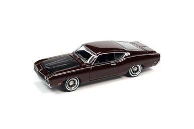 1969 Ford Torino Talladega, Royal Maroon - Johnny Lightning JLSP222 - 1/64 Scale Diecast Car