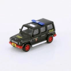 Mercedes-Benz G 55 AMG Polisi Korps Brimob, Black - Kyosho K07021H2BK - 1/64 Scale Diecasts Car