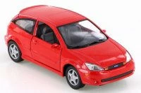 2002 Ford SVT Focus, Red - Kinsmart KT5082D - 1/34 Scale Diecast Model Toy Car