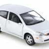 2002 Ford SVT Focus, Silver - Kinsmart KT5082D - 1/34 Scale Diecast Model Toy Car