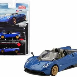 Pagani Huayra Roadster, Blue Francia - Mini GT MGT00038-MJ - 1/64 Scale Diecast Model Toy Car