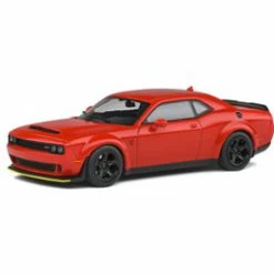 2018 Dodge Challenger SRT Demon V8 6.2L, Red - Solido S4310301 - 1/43 Scale Diecast Model Toy Car