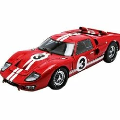 1966 Ford GT-40 MK II Le Mans #3, Red - Shelby Collectibles SC406R - 1/18 Scale Diecast Car