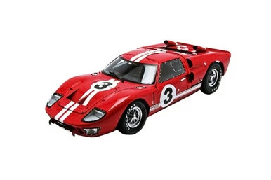 1966 Ford GT-40 MK II Le Mans #3, Red - Shelby Collectibles SC406R - 1/18 Scale Diecast Car