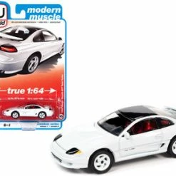 1992 Dodge Stealth R/T Twin Turbo, White And Black - Auto World AWSP063/24A - 1/64 Diecast Car