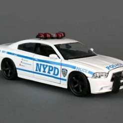 NYPD Dodge Charger, White - Daron NY71693 -1/24 Scale Model Toy Car