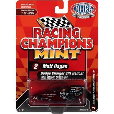 2021 Dodge Charger SRT Hellcat NHRA Funny Car, Matt Hagan - RC2 RCSP017-24 - 1/64 Scale Diecast Car